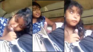 Chubby Girl Risky Public Blowjob in a Three Wheeler