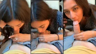 Cute A/L Nangi Gives Awesome Blowjob for BF