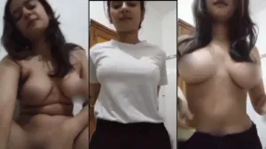 Cute Sri Lankan Tiktok Model Full Nude Show & Fingering