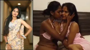 Indian Girl Having Threesome Lesbian Fun In Hotel And Giving Blowjob
